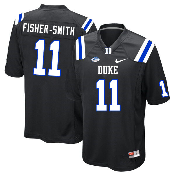 Duke Blue Devils #11 Isaiah Fisher-Smith College Football Jerseys Sale-Black
